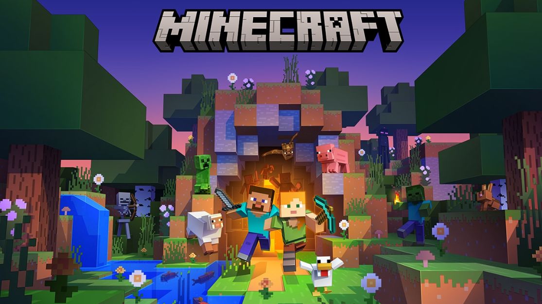 Steve and Alex key art representing Minecraft Java Edition